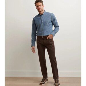 Peter Millar Signature Five-Pocket Pant Men's 34 NEW Brown $178 [jb]